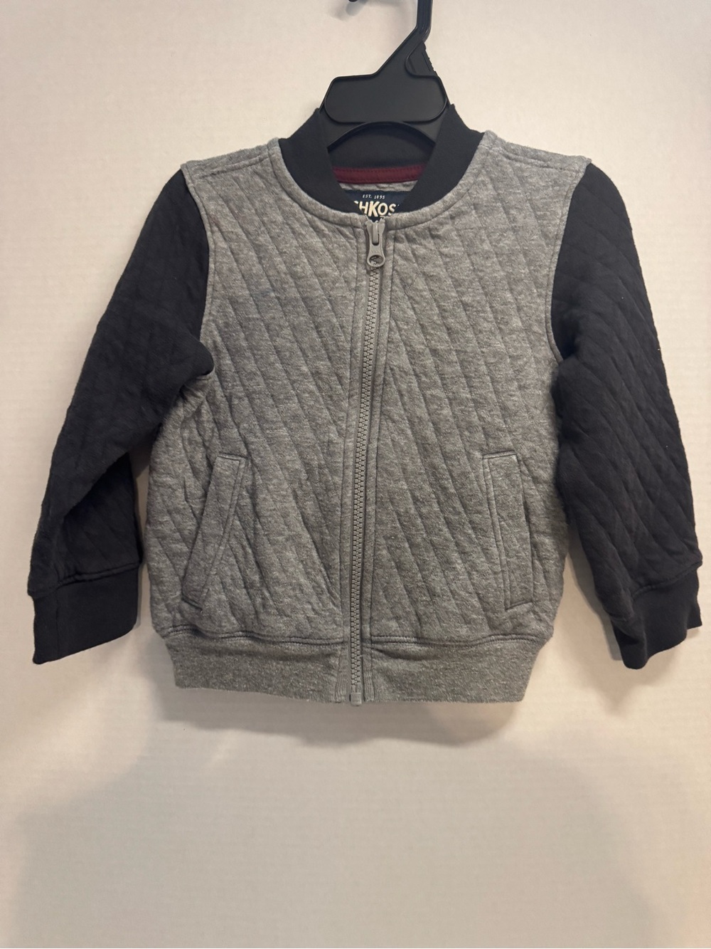 OshKosh B'gosh Gray Quilted Front Jacket